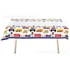 Venda quente de fábrica toalha de mesa decorativa para festa de aniversário infantil toalha de mesa retangular descartável com estampa de desenho animado toalha de mesa para banquete