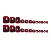 Pegatinas Brillantes Simples y Puras para Uñas de los Pies en Color Rojo Vino Cereza para Uñas de los Pies