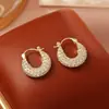 Pendientes de Bolso Populares de Circonita Brillante, Estilo Retro de Hong Kong, Moda de Alta Gama, Pendientes Exquisitos y Versátiles, Joyería Estilo Diosa
