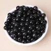 Cuentas redondas de ágata roja natural y obsidiana, cuentas sueltas para manualidades DIY, cuentas sueltas de alta calidad para hacer pulseras y otras joyas, al por mayor