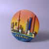 China Shanghái imán de nevera ciudad turismo recuerdo fabricantes de resina magnética venta al por mayor hecho a mano tridimensional mini creativo