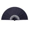 Abanico de Color de 10 Pulgadas Negro Abanico Taiji Abanico Rang Abanico de Artes Marciales para Adultos Abanico Plegable para Actuación Estilo Chino Abanico Kung Fu de Varillas Negras