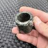 Dedo de llave de jade Tíbet Dedo de llave de jade piedra serpentina Dedo de llave de jade dedo de llave verde oscuro dedo de llave grande anillo de pulsera de jade anillo