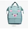 Bolsa de Mamá Zuoxun con Orejas de Gato de Dibujos Animados, Mochila Doble para Viajes de Madre y Bebé, Bolsa de Mamá de Tela Oxford, Bolsa de Pañales