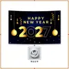 Tecido de Fundo de Ano Novo Personalização Decoração de Festa de Festival Arranjo Exclusivo de Comércio Exterior da Amazon Banner Fonte de Fábrica
