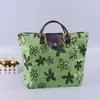 Bolsa de almacenamiento para supermercado grande película impermeable bolso plegable con logo impreso tela Oxford bolsa de compras en stock
