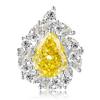 Anillo de Plata de Ley 925 para Mujer con Diamante Rosa de 12.8 Quilates Corte Flor de Hielo Forma de Gota Diamante de Alto Carbono Importado Joyería Europea y Americana
