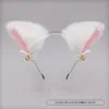 Acessórios Puramente Fofos para o Dia dos Namorados Conjunto de Coleira com Sino e Laço de Renda Faixa de Cabeça com Orelhas de Gato Raposa Animal