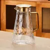 Jarra de Vidrio para Agua Fría, Resistente a Altas Temperaturas, Gran Capacidad para Uso Doméstico, Jarra para Agua Fría, Juego de Tazas para Agua Hervida, Jarra para Agua para Sala de Estar, Tetera