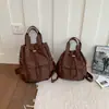 Transfronterizo 2026 Verano Nuevo Cordón Viaje Diario Simple Moda Versátil Gran Capacidad Mochila Bolso de Mano Bolso de Hombro