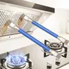 Cepillo de Gas de Acero Inoxidable de Doble Cabezal Mejorado Cepillo de Alambre de Acero Cepillo Pequeño de Acero para Estufa de Gas de Cocina Cepillo para Limpiar Espacios