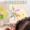 Lugar de venta caliente empujar lindo pasador de molino de viento estilo coreano accesorios para el cabello de niños tocado de molino de viento pequeño giratorio pasador para niña regalo