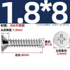 Tornillos Autorroscantes de Acero Inoxidable 304 Cabeza Avellanada Cruzada Kb Cola Plana Tornillos de Cabeza Plana M1-M5 Tornillos Autorroscantes Pie Plano Tornillos Pequeños