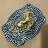 Vários Fivelas Lisas Liga de Zinco Cowboy Ocidental Fivela de Cinto de Couro de Boi Fivela de Placa de Liga Acessórios de Cinto Cavalo e Boi