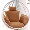 Almofada de assento para cesta suspensa, almofada de balanço para cadeira suspensa, almofada para cadeira de balanço de rattan, almofada de assento integrada espessa, transfronteiriça, almofada de assento removível e lavável