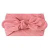 Acessórios de Cabelo com Capuz para Bebê 23 Cores Cabelo Infantil Cor Sólida Macio Larga Orelhas de Coelho Faixa de Cabelo de Nylon Turbante para Bebê