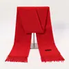 Bufanda de Punto de Cachemir Nueva para Otoño e Invierno con Estampado de Papá Noel Roja para Hombre y Mujer Bufanda Chal Cálida de Imitación Cachemir