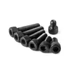 Tornillos de Hexágono Interior, Grado 12.9, Alta Resistencia, Rosca Completa, Rosca Parcial, Tornillos Negro Mate, Cabeza Cóncava, Tornillos de Cabeza Cilíndrica M3 M10