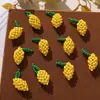 Verão Fresco e Divertido Amarelo com Contas Limão DIY Fofo Redutor de Idade Frutas Brincos Chaveiro Fivela de Sapato Acessórios