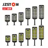 Lámpara de calle pequeña LED de tres filas planas con lente transfronteriza, iluminación exterior, lámpara solar para jardín, lámpara con sensor de movimiento corporal