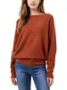 Bestseller Transfronterizo Europeo y Americano Top de Punto de Manga Murciélago Holgada Perezosa de un Hombro Comercio Exterior Suéter Nuevo Estilo Primavera Otoño Mujer