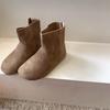 Sapatos Infantis de Couro Genuíno Fosco, Botas Martin Infantis, Botas para Meninas, Botas Curtas para Meninos, Botas Individuais para Bebês, Botas Curtas para Meninas, Couro Genuíno
