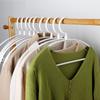Cabide Antiderrapante Semicircular para Roupas, Cabide de Plástico Espesso para Roupas de Adulto e Calças, Rack de Armazenamento de Roupas para Estudantes de Dormitório