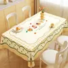 Mantel de dibujos animados, impermeable y a prueba de aceite, 2026, lujo ligero, ambiente de alta gama, no lavable, resistente al calor, tapete protector rectangular para mesa