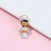 Broches Creativos con Personas de Diversas Industrias, Insignias Metálicas con Temática de Poder Femenino, Pines Decorativos para Mochilas y Ropa, Artículos Conmemorativos