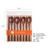 Yfjy Gris Morandi Nis Madera Sólida Palillos Coreanos Vajilla para Una Persona 23.5cm Cuchara de Mango Largo Juego de Palillos Antideslizantes
