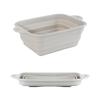 Bacia Dobrável Quadrada de Silicone para Uso Doméstico, Adequada para Bebês Lavarem Mãos, Pés e Rosto, Montada na Parede, Dobrável, Bacia Ampliada e Espessada para Lavar Vegetais