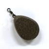 Luyaou Pesca Plomo Giratorio en Forma de Pera Plana Colgante Anillo de Acero Inoxidable Anzuelo con Sedal Colgante de Plomo Pesca Marítima Caña de Lanzar Suministros de Pesca Accesorios