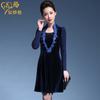 Chen Miaoyan 2022 nuevo vestido retro de terciopelo de manga larga temperamento talla grande ropa de mujer fabricantes venta al por mayor