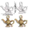 Accesorios de Joyería Hechos a Mano DIY de Aleación Colgante de Tetera Estéreo Retro de Dos Tonos 19*21mm Colgante de Venta Caliente Transfronteriza