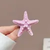 Presilha de franja estilo doce e cool, presilha bico de pato popular online, acessório de cabelo BB clip de acrílico com bolinhas fofas para mulheres