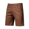 Verano Nuevo Algodón Casual Shorts para Hombre Europeos y Americanos Rectos Ajustados Shorts de Cinco Puntos Talla Grande Color Sólido Ropa de Trabajo para Hombre