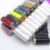 Hilo de coser a mano DIY G costura a mano color sólido blanco hilo de coser paquete PP Blanco Negro Azul rollo de hilo de 80 yardas