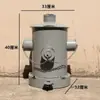 Arte de Hierro Vintage Estilo Industrial Creativo y Único Hidrante de Incendios Cubo de Basura Metálico Grande con Tapa y Pedal de Pie para Sala de Estar y Uso en Exteriores