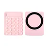 Fabricante Personalizado Popular Magnético Silicone Ventosa Suporte para Celular Retangular Antiderrapante Adesivo Traseiro Suporte para Celular Dupla Face
