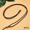 Cuerda para collar DIY colgante de cuenta roja en forma de cúpula cuerda nudo de seda dorada cuenta roja en forma de cúpula cadena para suéter cordón cuerda tejida a mano