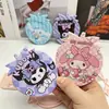 Lindo Peine Espejo Plegable con Forma de Fresa de Kuromi y My Melody, Espejo de Maquillaje Cinnamoroll de Color Macarrón - Premio