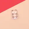 Nuevo oso transparente de resina hecho a mano, accesorios de joyería, material para teléfono móvil, accesorios para la cabeza, material para collar