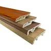 Rodapié de Fibra de Bambú de PVC de 7 cm, Moldura de Esquina Antimoho, Textura Clara Simple, Piso de Madera, Minimalista Moderno