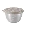 Mini tigela para molho de aço inoxidável 304 com tampa, caixa de salada de tomate para casa, copo para molho, talheres portáteis, prato para condimentos