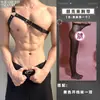 Lingerie sexy masculina Lou Bei alças de couro personalidade sexy restrições de amarração pretas suspensórios acessórios vazados anéis D