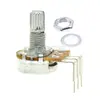 Potenciómetro de Ajuste de Volumen de 3 Pines Tipo WH148 de Unidad Única B10Kb50Kb100K Curva Grande/Pequeña de Tres Pines para Amplificador de Audio