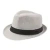 Chapéu Respirável de Sol Chapéu de Palha de Verão Mesmo Estilo Chapéu Jazz Masculino e Feminino Pequeno Chapéu Britânico de Praia Cânhamo Vintage