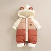 Conjunto de Invierno para Gateo de Bebé Recién Nacido, Mameluco de Polar para Bebé, Traje de Una Pieza para Niños y Niñas, Body Exterior