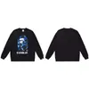 Suministro al por mayor de sudadera con cuello redondo de peso pesado de marca de moda de comercio exterior BAPE cabeza de mono, chaqueta de manga larga de tiburón, 13 sudaderas para hombre