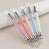 Bolígrafo de Presión para Pegatinas de Doble Punta de 5 Piezas Transfronterizo, Bolígrafo de Puntos, Bolígrafo Mágico de Espejo para Repujado y Frotado, Bolígrafo Eliminador de Pegamento, Bolígrafo Multifuncional para Arte de Uñas